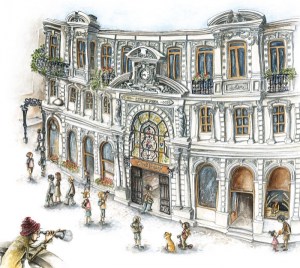 Sinan ve Gezgin Çiçek Pasajı'nda