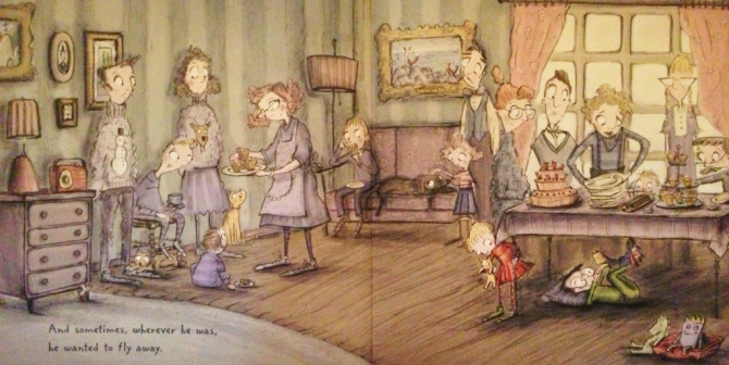 " Ve kimi zaman uçup uzaklara gitmek istiyordu."